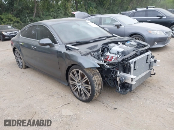 2013 Audi A7 3.0 Prestige with VIN WAU2GAFCXDN048929, listed as a IAAI auction lot 40067199 with 1 mi miles. Bid and sale history available at carsss.com. Image 1.
