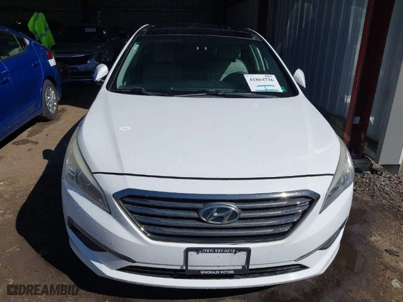 2015 Hyundai Sonata 2.4L Sport with VIN 5NPE34AFXFH097985, listed as a IAAI auction lot 41864736 with 111,090 mi miles. Bid and sale history available at carsss.com. Image 12.