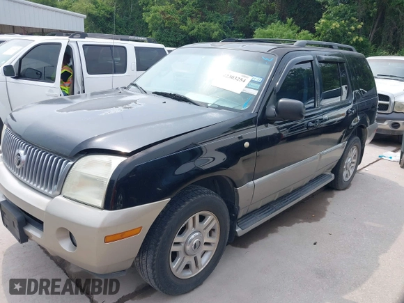 2003 Mercury Mountaineer Convenience z VIN 4M2ZU66W93ZJ43937, wystawiony jako IAAI lot #42303254 z przebiegiem 184 057 mil mil oraz . Historia ofert i sprzedaży dostępna na DreamBid. Obrazek 2.