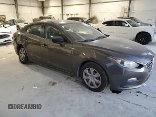 2015 Mazda 3 i SV with VIN JM1BM1T74F1231241, listed as a Copart auction lot 85824334 with 216,816 mi miles and Salvage Title. Bid and sale history available at DreamBid. Image 4.