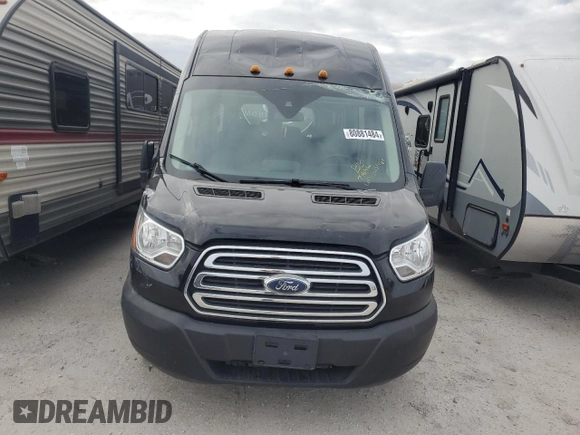2019 Ford Transit Passenger XL with VIN 1FBVU4XM1KKA23695, listed as a Copart auction lot 80881484 with 52,209 mi miles and Salvage Title. Bid and sale history available at DreamBid. Image 5.