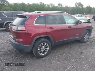 2019 Jeep Cherokee Latitude Plus with VIN 1C4PJMLB3KD195412, listed as a IAAI auction lot 42117860 with 177,178 mi miles. Bid and sale history available at carsss.com. Image 4.