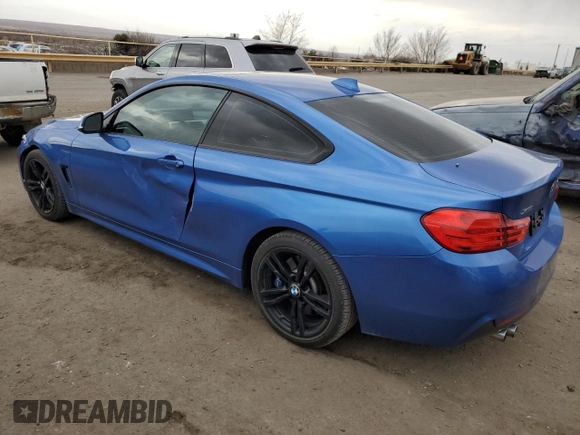 2014 BMW 4 Series 428i xDrive with VIN WBA3N5C59EF717159, listed as a Copart auction lot 44918735 with 86,101 mi miles and Salvage Title. Bid and sale history available at DreamBid. Image 2.
