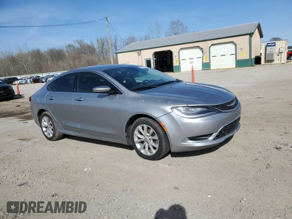 2015 Chrysler 200 C with VIN 1C3CCCCB6FN544974, listed as a Copart auction lot 51421285 with 195,262 mi miles and Salvage Title. Bid and sale history available at DreamBid. Image 4.