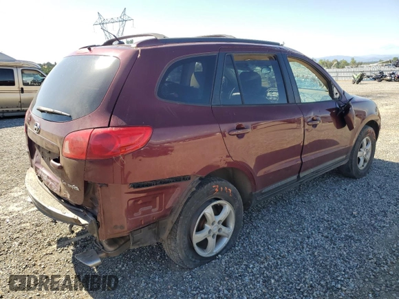 2007 Hyundai Santa Fe GLS with VIN 5NMSG13D37H005471, listed as a Copart auction lot 58399085 with 194,449 mi miles and Non repairable. Bid and sale history available at DreamBid. Image 3.