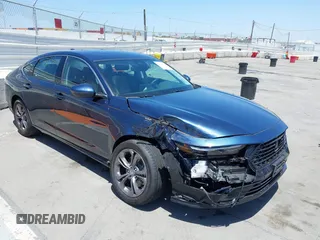 2025 Honda Accord EX-L with VIN 1HGCY2F63SA036292, listed as a IAAI auction lot 42514058 with 1,641 mi miles and . Bid and sale history available at DreamBid. Image 1.