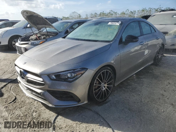 2020 Mercedes-Benz CLA with VIN WDD5J5BB4LN064943, listed as a Copart auction lot 76634774 with 0 mi miles and Non Repairable. Bid and sale history available at carsss.com. Image 1.