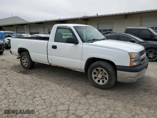 2005 Chevrolet Silverado 1500 Work Truck with VIN 1GCEC14XX5Z332010, listed as a Copart auction lot 52989865 with 221,958 mi miles and Clean Title. Bid and sale history available at carsss.com. Image 4.