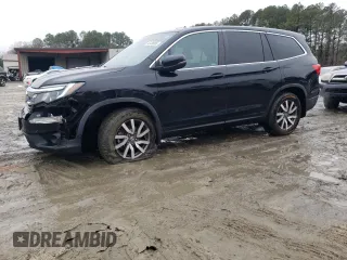 2022 Honda Pilot EX-L with VIN 5FNYF6H55NB009340, listed as a Copart auction lot 45136985 with 69,980 mi miles and Salvage Title. Bid and sale history available at carsss.com. Image 1.