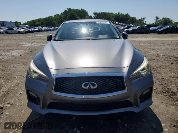 2015 Infiniti Q50 Premium with VIN JN1BV7AR6FM415389, listed as a Copart auction lot 61653845 with 124,141 mi miles and Salvage title. Bid and sale history available at DreamBid. Image 5.