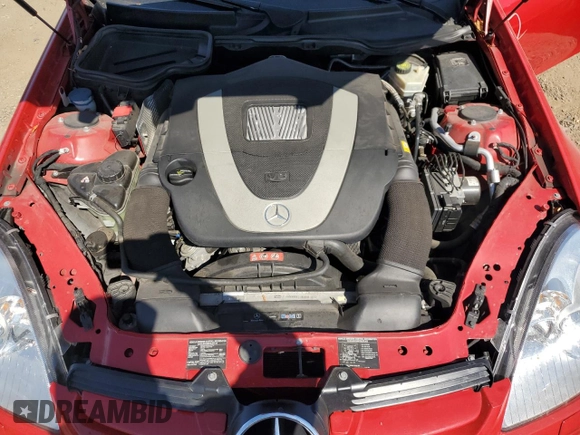 2007 Mercedes-Benz SLK-Class 3.0L with VIN WDBWK54F57F168349, listed as a Copart auction lot 72155834 with 85,007 mi miles and Salvage Title. Bid and sale history available at carsss.com. Image 11.