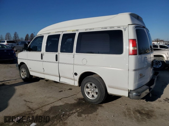 2005 Chevrolet Express Cargo Van YF7 Upfitter with VIN 1GBFG15T751151311, listed as a Copart auction lot 83688464 with 107,284 mi miles and Clean Title. Bid and sale history available at carsss.com. Image 2.
