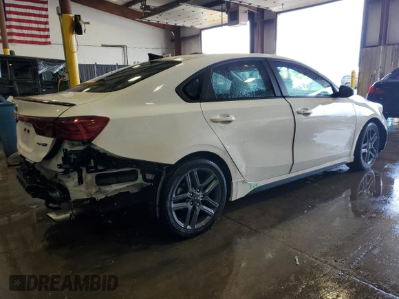 2021 Kia Forte GT-Line with VIN 3KPF34AD9ME414711, listed as a Copart auction lot 57245545 with 62,200 mi miles and Salvage title. Bid and sale history available at DreamBid. Image 3.