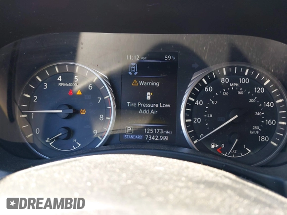 2021 Infiniti Q50 3.0t LUXE with VIN JN1EV7BP2MM707788, listed as a IAAI auction lot 41839281 with 125,173 mi miles. Bid and sale history available at carsss.com. Image 7.