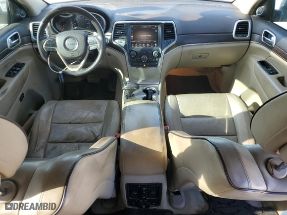 2014 Jeep Grand Cherokee Overland with VIN 1C4RJFCT5EC209981, listed as a Copart auction lot 77758524 with 156,270 mi miles and Salvage Title. Bid and sale history available at carsss.com. Image 8.