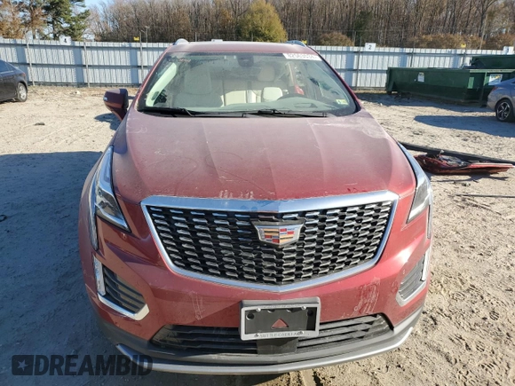 2023 Cadillac XT5 FWD Premium Luxury with VIN 1GYKNCRS8PZ216887, listed as a Copart auction lot 82563534 with 17,275 mi miles and Salvage Title. Bid and sale history available at carsss.com. Image 5.