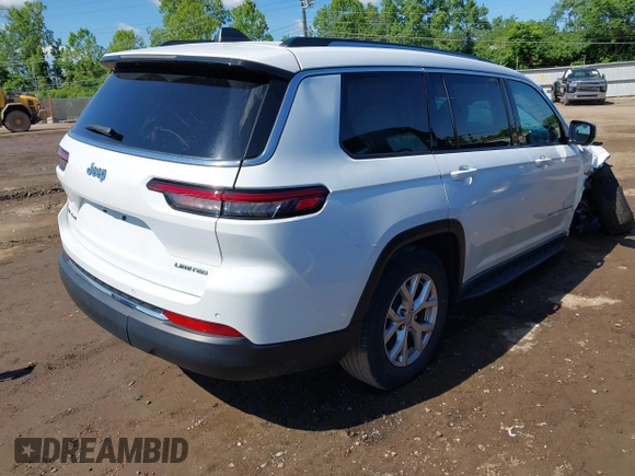 2022 Jeep Grand Cherokee Limited z VIN 1C4RJKBG1N8565926, wystawiony jako IAAI lot #42305417 z przebiegiem 44 943 mil mil oraz . Historia ofert i sprzedaży dostępna na DreamBid. Obrazek 4.