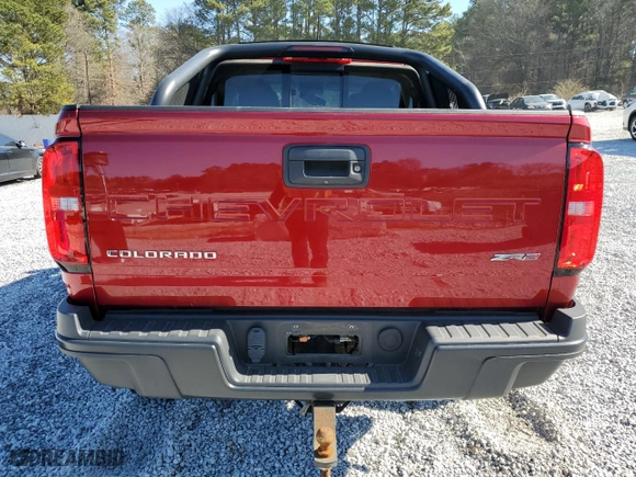 2021 Chevrolet Colorado 4WD ZR2 with VIN 1GCGTEEN5M1162195, listed as a Copart auction lot 46442995 with 40,692 mi miles and Salvage Title. Bid and sale history available at carsss.com. Image 6.