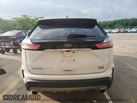 2020 Ford Edge SEL with VIN 2FMPK4J99LBB15305, listed as a Copart auction lot 59551475 with 61,025 mi miles and Salvage title. Bid and sale history available at DreamBid. Image 6.