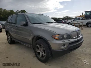 2005 BMW X5 3.0i with VIN 5UXFA13515LY13081, listed as a Copart auction lot 50143825 with 150,035 mi miles and Clean Title. Bid and sale history available at carsss.com. Image 4.
