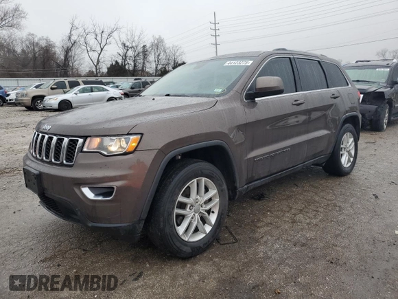 2018 Jeep Grand Cherokee Laredo E with VIN 1C4RJEAG7JC300762, listed as a Copart auction lot 44123275 with 133,424 mi miles and Salvage Title. Bid and sale history available at carsss.com. Image 1.