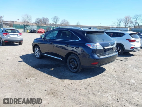 2010 Lexus RX 450h with VIN JTJBC1BA6A2009915, listed as a IAAI auction lot 41903210 with 190,013 mi miles and . Bid and sale history available at carsss.com. Image 3.