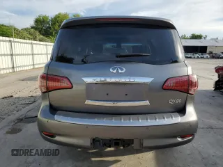 2015 Infiniti QX80 with VIN JN8AZ2NF9F9570154, listed as a Copart auction lot 60705624 with 140,183 mi miles and Clean Title. Bid and sale history available at carsss.com. Image 6.