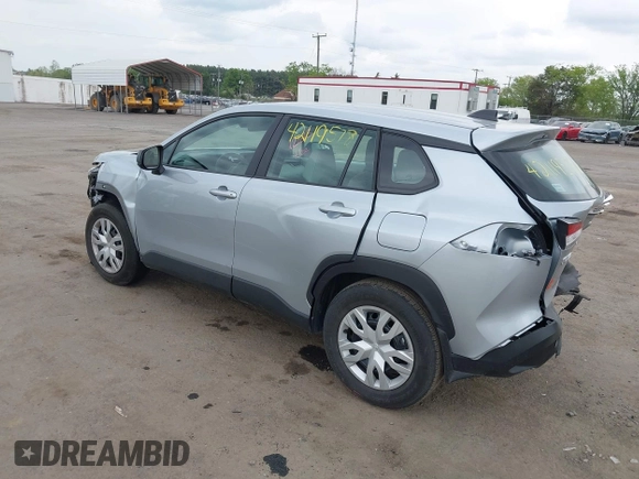 2023 Toyota Corolla Cross L with VIN 7MUAAABG4PV063424, listed as a IAAI auction lot 42119578 with 14,743 mi miles and . Bid and sale history available at DreamBid. Image 3.