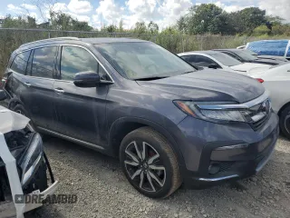 2021 Honda Pilot Touring 8-Passenger with VIN 5FNYF5H93MB014192, listed as a Copart auction lot 44785555 with 32,289 mi miles and Salvage Title. Bid and sale history available at DreamBid. Image 4.