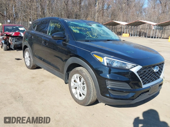 2019 Hyundai Tucson SE with VIN KM8J2CA46KU073107, listed as a IAAI auction lot 41648453 with 58,417 mi miles. Bid and sale history available at carsss.com. Image 1.