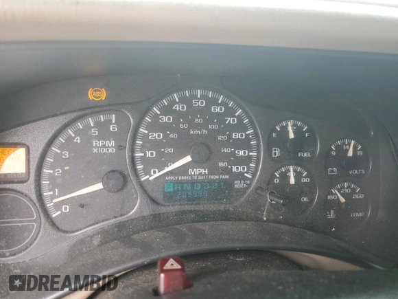 2002 GMC Yukon SLT with VIN 1GKEK13Z52J158805, listed as a Copart auction lot 59348354 with 209,394 mi miles and Non Repairable. Bid and sale history available at carsss.com. Image 9.