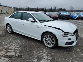 2014 Audi A4 Premium Plus with VIN WAUFFAFL7EN022987, listed as a Copart auction lot 52252985 with 114,026 mi miles and Salvage Title. Bid and sale history available at carsss.com. Image 4.
