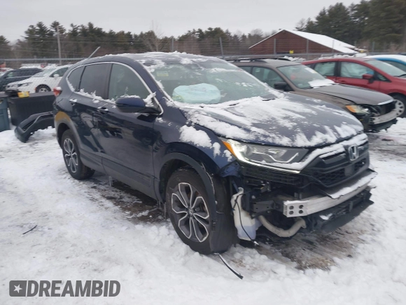 2020 Honda CR-V EX with VIN 2HKRW2H56LH647351, listed as a IAAI auction lot 41565925 with 43,414 mi miles. Bid and sale history available at carsss.com. Image 1.