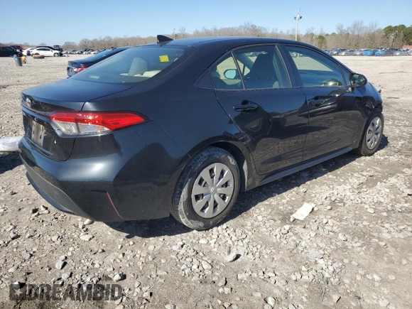 2021 Toyota Corolla L with VIN JTDDPMAEXMJ146209, listed as a Copart auction lot 43800635 with 77,571 mi miles and Salvage Title. Bid and sale history available at DreamBid. Image 3.