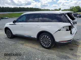 2023 Lincoln Aviator Reserve with VIN 5LM5J7WC0PGL05862, listed as a Copart auction lot 60918995 with 28,617 mi miles and Salvage title. Bid and sale history available at DreamBid. Image 2.