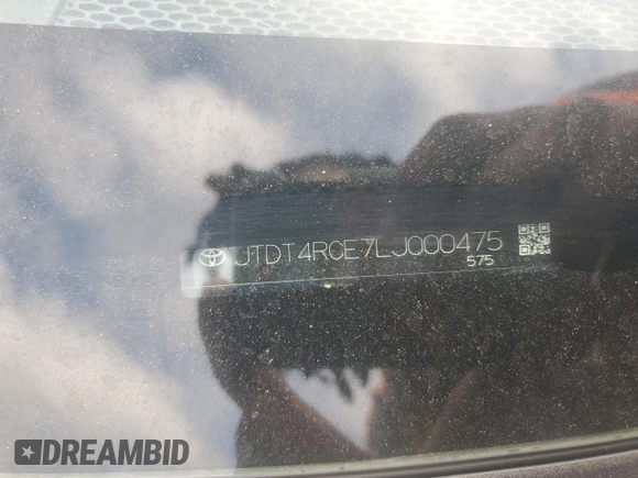 2020 Toyota Corolla XSE with VIN JTDT4RCE7LJ000475, listed as a Copart auction lot 51596105 with 96,782 mi miles and Salvage Title. Bid and sale history available at carsss.com. Image 13.