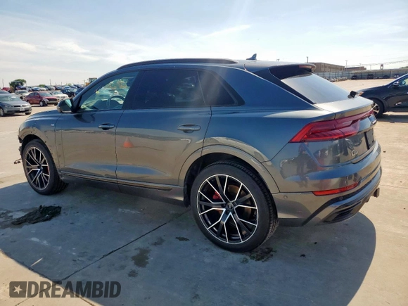 2019 Audi Q8 Prestige z VIN WA1FVAF18KD021623, wystawiony jako Copart lot #55755045 z przebiegiem 73 924 mil mil oraz Szkoda całkowita • Salvage title. Historia ofert i sprzedaży dostępna na DreamBid. Obrazek 2.