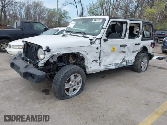 2024 Jeep Wrangler Sport S with VIN 1C4PJXDN7RW243762, listed as a IAAI auction lot 41912844 with 18,935 mi miles and . Bid and sale history available at DreamBid. Image 2.