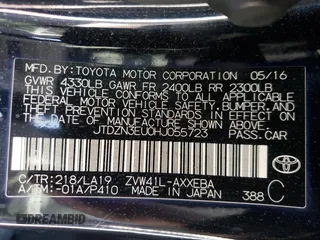 2017 Toyota Prius v Two with VIN JTDZN3EU0HJ055723, listed as a Copart auction lot 54889975 with 232,872 mi miles and Clean Title. Bid and sale history available at carsss.com. Image 13.