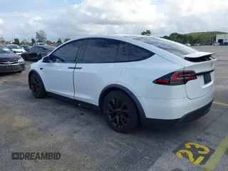 2022 Tesla Model X with VIN 7SAXCBE50NF359642, listed as a IAAI auction lot 41208766 with 37,749 mi miles. Bid and sale history available at carsss.com. Image 3.