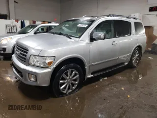 2008 Infiniti QX56 with VIN 5N3AA08C48N903589, listed as a Copart auction lot 44039235 with 128,170 mi miles and Salvage Title. Bid and sale history available at carsss.com. Image 1.