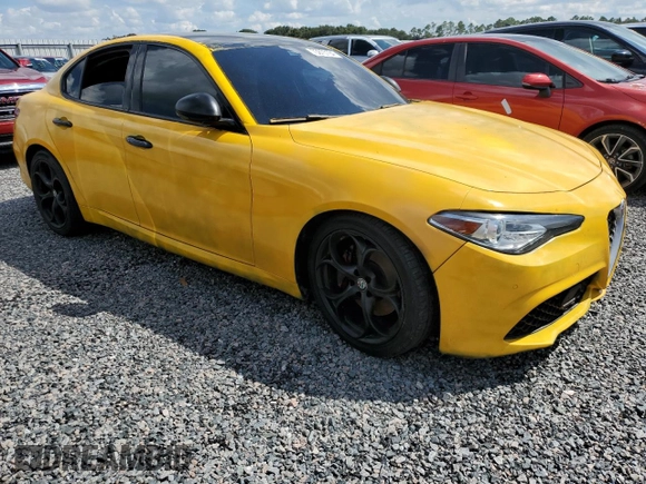 2019 Alfa Romeo Giulia Ti Sport with VIN ZARFAMBN0K7603506, listed as a Copart auction lot 82777534 with 0 mi miles and Non Repairable. Bid and sale history available at carsss.com. Image 4.