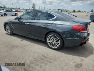 2021 Genesis G70 2.0T with VIN KMTG34LA8MU074008, listed as a Copart auction lot 62692345 with 33,204 mi miles and Salvage title. Bid and sale history available at DreamBid. Image 2.