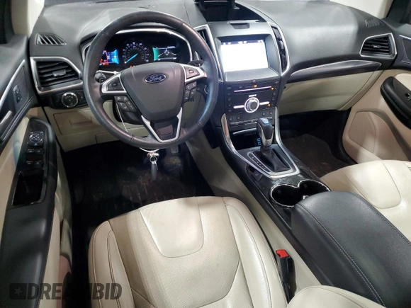 2017 Ford Edge Titanium with VIN 2FMPK4K84HBB56745, listed as a Copart auction lot 53343225 with 76,246 mi miles and Salvage Title. Bid and sale history available at carsss.com. Image 8.
