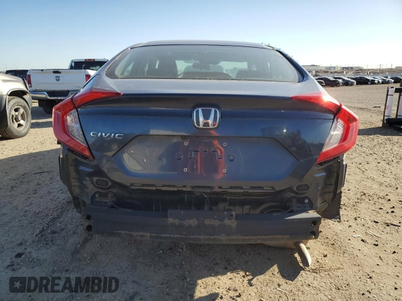 2021 Honda Civic Sedan EX with VIN 2HGFC2F74MH014116, listed as a Copart auction lot 53710705 with 0 mi miles and Salvage Title. Bid and sale history available at carsss.com. Image 6.