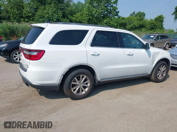 2015 Dodge Durango Limited with VIN 1C4RDHDGXFC789038, listed as a IAAI auction lot 42467998 with 122,932 mi miles and . Bid and sale history available at DreamBid. Image 4.