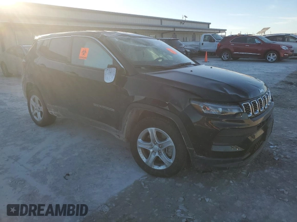 2024 Jeep Compass Sport with VIN 3C4NJDAN4RT100350, listed as a Copart auction lot 46822695 with 40,451 mi miles and Salvage title. Bid and sale history available at DreamBid. Image 4.