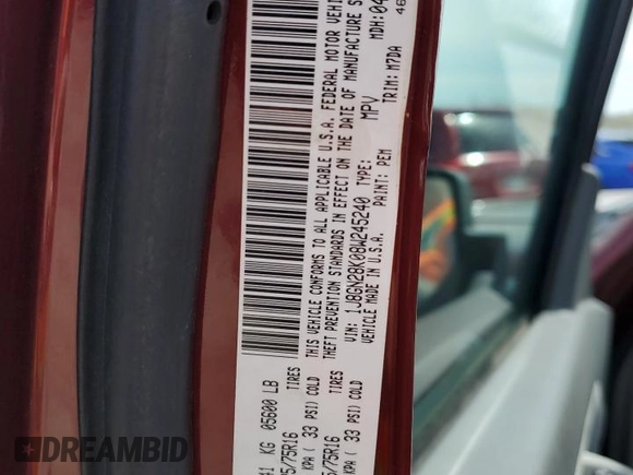 2008 Jeep Liberty Sport with VIN 1J8GN28K08W245240, listed as a Copart auction lot 54994595 with 212,745 mi miles and Non Repairable. Bid and sale history available at DreamBid. Image 13.