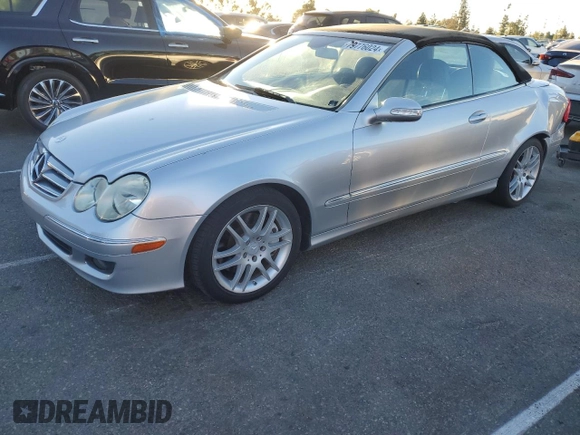2009 Mercedes-Benz CLK 350 with VIN WDBTK56F19T103440, listed as a Copart auction lot 79776024 with 86,340 mi miles and Salvage Title. Bid and sale history available at DreamBid. Image 1.