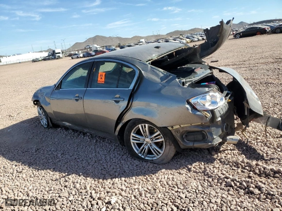 2013 Infiniti G37 Sedan x with VIN JN1CV6AR4DM763476, listed as a Copart auction lot 46166065 with 0 mi miles and Salvage Title. Bid and sale history available at carsss.com. Image 2.